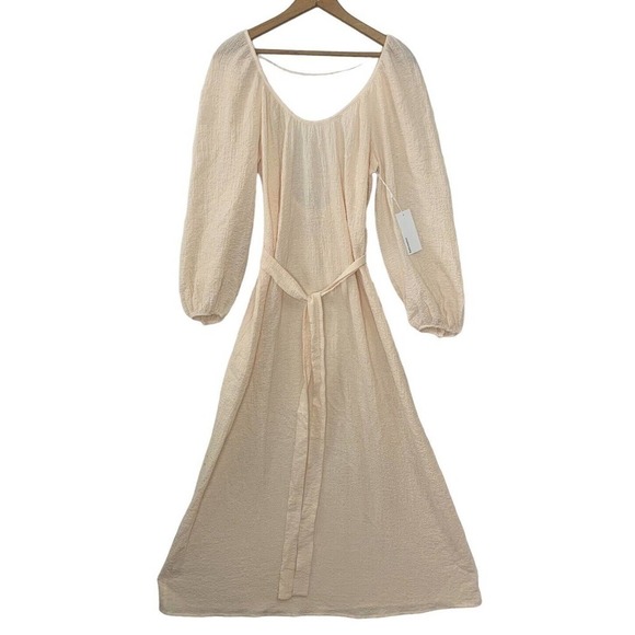 Reformation Milana Maxi Dress Womens Size 6 Blush Textured Gauze $248 NWT - Picture 6 of 16